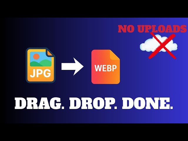 Convert JPG to WEBP in Seconds (Simple Python Drag & Drop Tool)