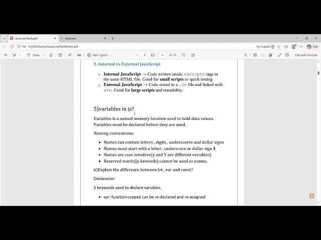 variables in js in malayalam