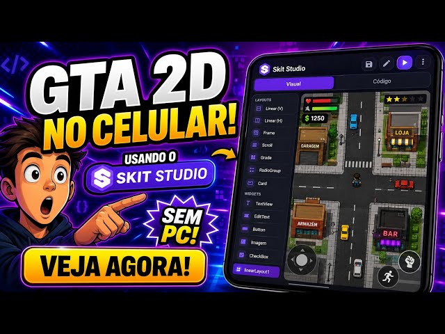 Criei um GTA Usando Apenas o Celular e Ficou Incrível!