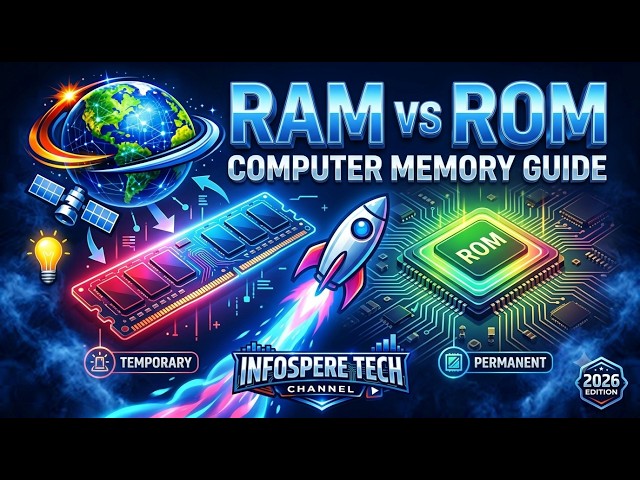 Difference Between RAM and ROM Explained | Computer Memory Basics | InfosphereTech