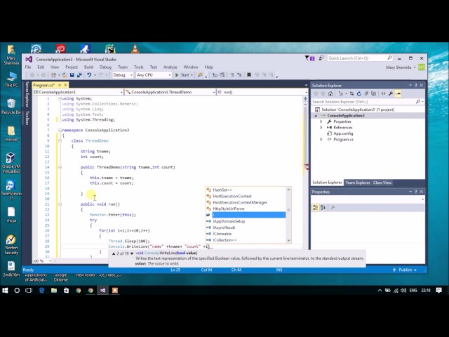 Threading-Multi thread in C#