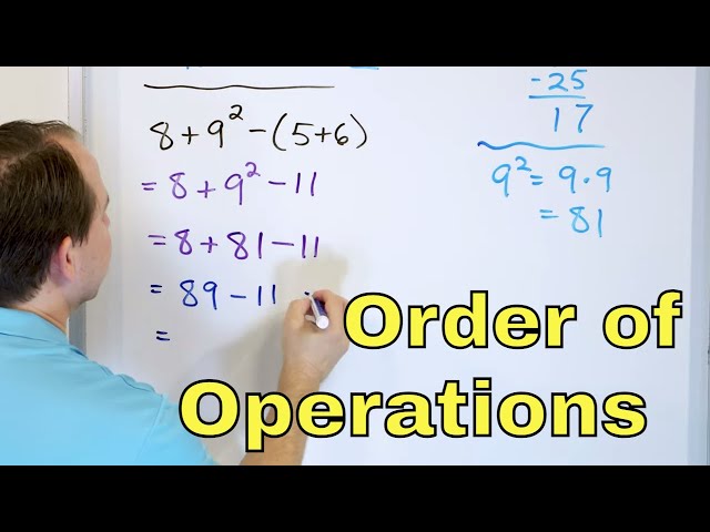 Learn Order of Operations with Exponents (PEMDAS) - [6-1-3]