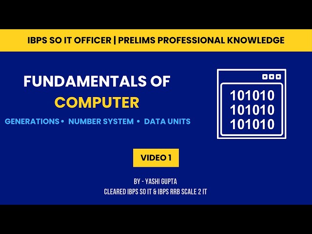 IBPS SO IT OFFICER 2026 | Professional Knowledge | V1