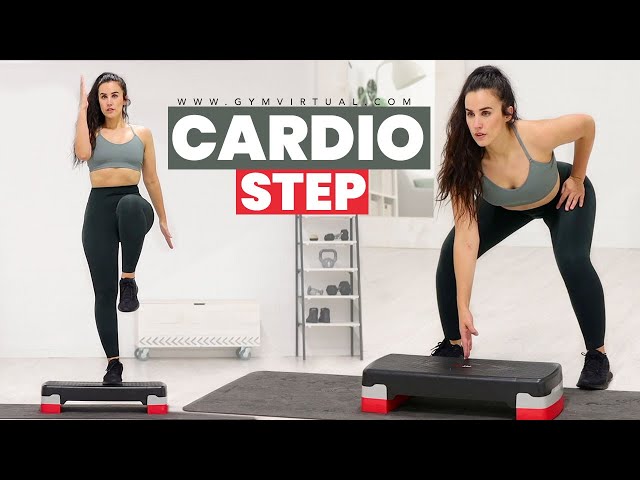 CARDIO FAT BURNING WITH STEP | Virtual Gym
