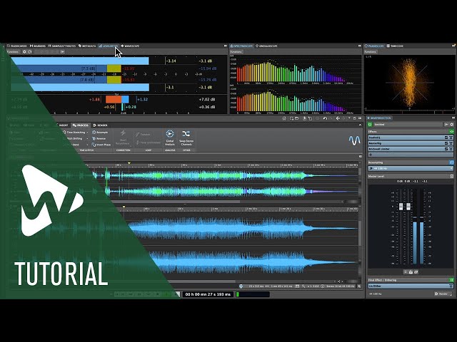 Overview of the Audio Editor in WaveLab Elements | Tutorials
