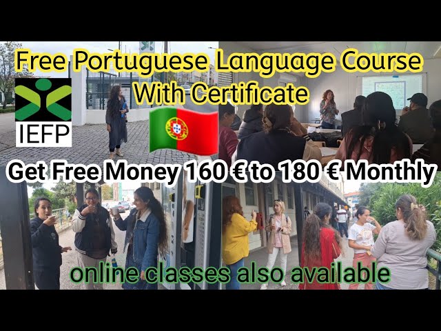 Free Portuguese Language Course With  Certificate | Free Language School | IEFP | Language Learning