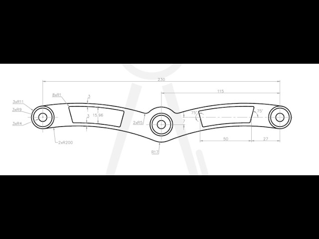 AutoCAD 2D Drawing Tutorial for Beginners -25 | Step-by-Step Practice