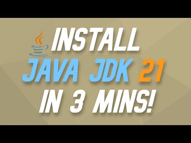 How to Install Java JDK 21 on Windows 10/11 (2023)