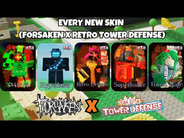 WINNING WITH EVERY NEW SKIN IN FORSAKEN (FORSAKEN X RETRO TOWER DEFENSE)