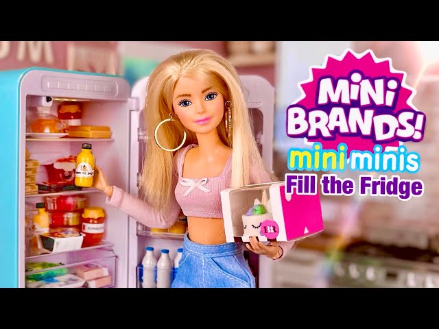 Mini Brands Mini Minis Fill the Fridge! Are They Barbie Doll Size? ZURU