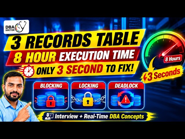 SQL Server Locking, Blocking & Deadlocking – Series 1 | DBA Doctor