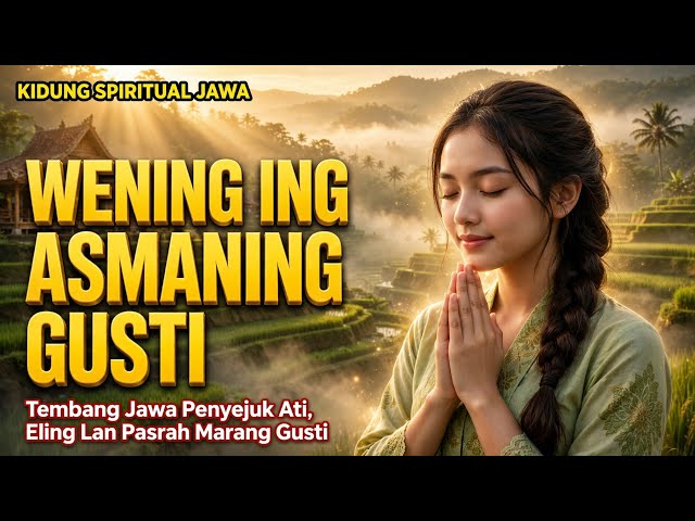 KIDUNG SPIRITUAL JAWA WENING ING ASMANING GUSTI | Tembang Jawa Penyejuk Ati, Pasrah Marang Gusti