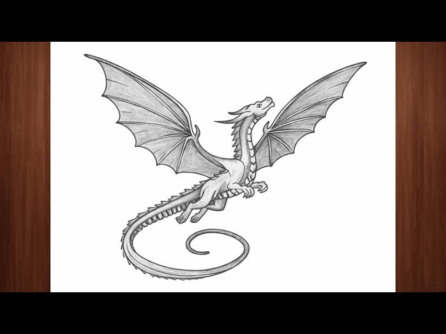 Learn How to Draw a Dragon Step by Step | Drawing Easy and Beautiful with Pencil | Art for Beginners