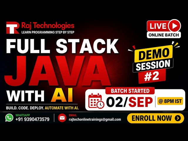 From Core Java to AI Automation: Your Full Stack Development Journey Starts Here # Session 2