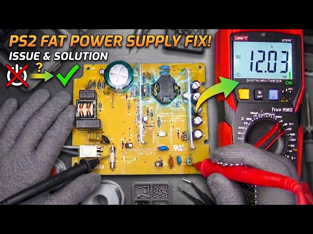PS2 Fat Dead Power Supply Fix | Delta PSU Repair