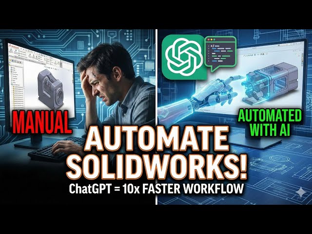 How to Automate SOLIDWORKS with ChatGPT (Step-by-Step Guide) #solidworksapi #solidworks #chatgpt