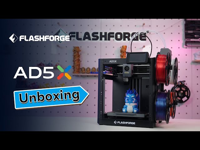 Flashforge AD5X: Unboxing and Hands-on Video