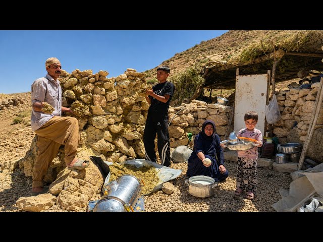 Nomadic Life: Working with Stone and Natural Materials | The Real Life of a Family in the Mountains🏕