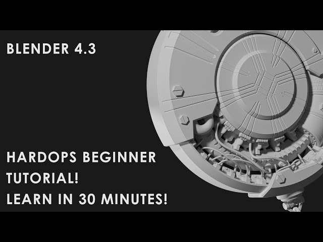 Learn Basics of BoxCutter + Hardops for Blender 4.3 in under 30 minutes!