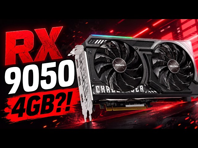 AMD’s $279 RX 9050 REVEALED… But 4GB VRAM in 2026?!