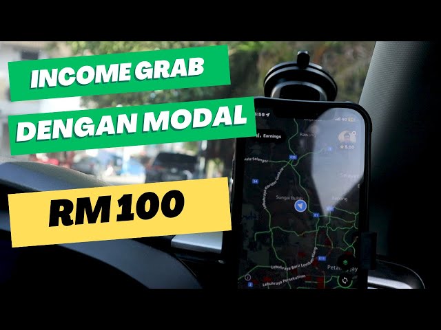 Income Grab 6 Jam Modal RM100 | Newbie Grab Driver