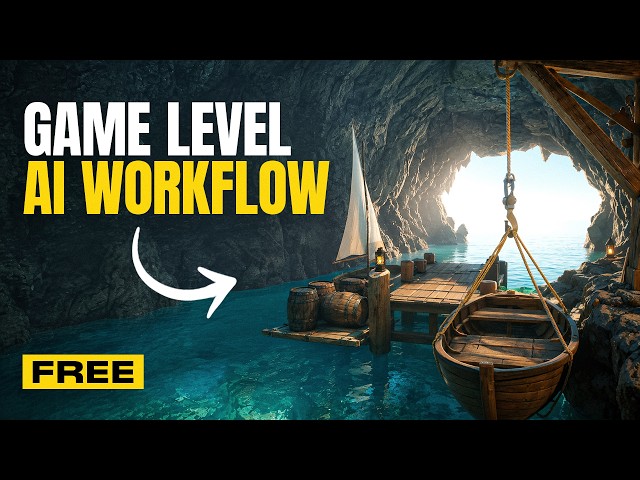 Make Your 3D Game Level with AI - Complete FREE Workflow