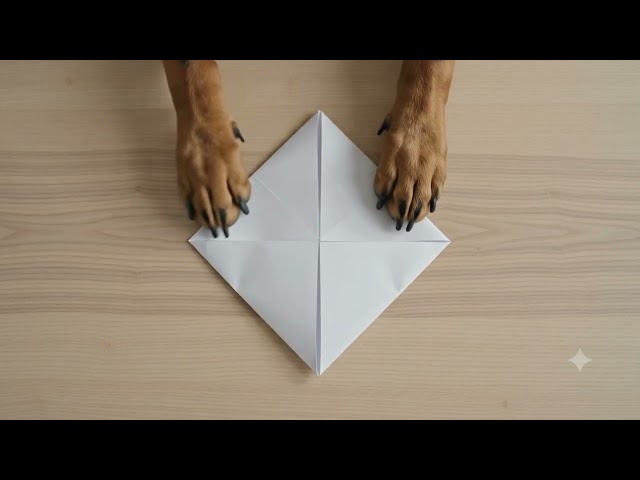Bruni the Rottweiler Makes a Boat from Paper 🐶❤️