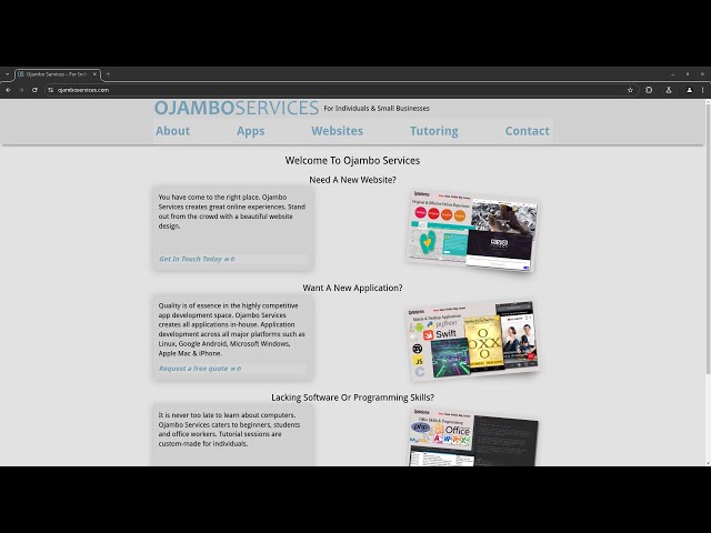OjamboServices - Web, Desktop & Mobile App Development