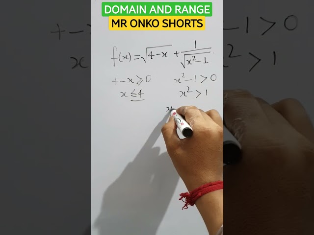 Tricks for Domain and Range of a function class 11 subject teacher #shorts #viralshorts #maths