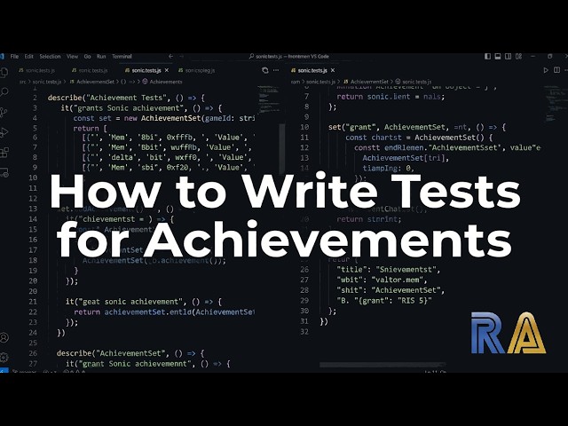 How to Write Tests for Achievements (RetroAchievements)