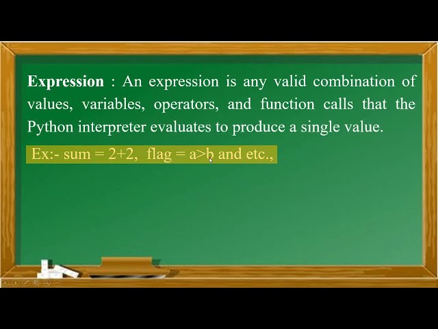 Python 3) Definition of expression in Python | By #softech_computer_academy_hassan