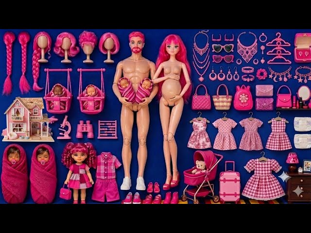 9Minutes Satisfying with Unboxing Barbie Family Playset, Cute Doll Set Toys ASMR | Review Toys 