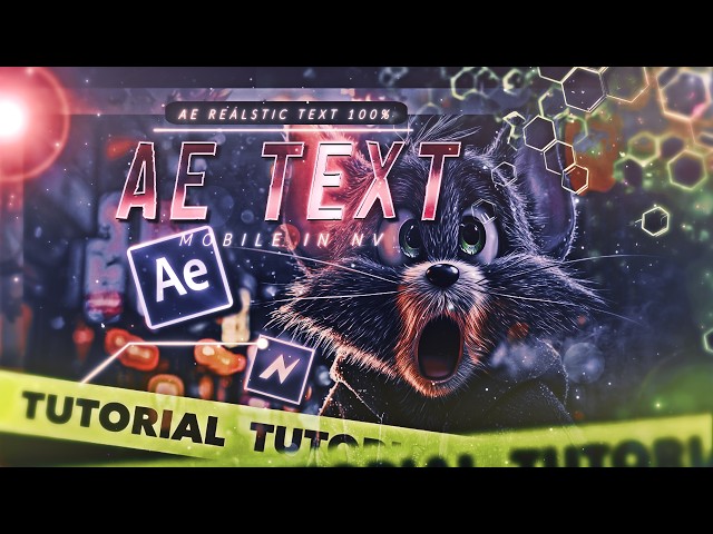 Create Realistic Retro Metallic Text in AE Mobile | NV Tutorial