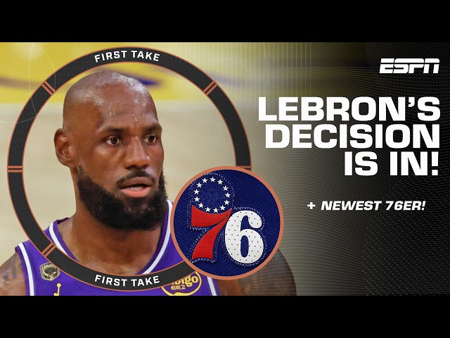 LeBron is heading to Philadelphia! Shams Charania breaks down the decision 👀 | First Take
