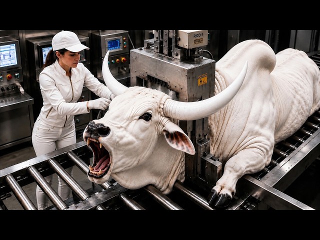 Inside the White Grey Brahman Bull Horn Factory | How Luxury Horn & Leather Messenger  Are Made Bags