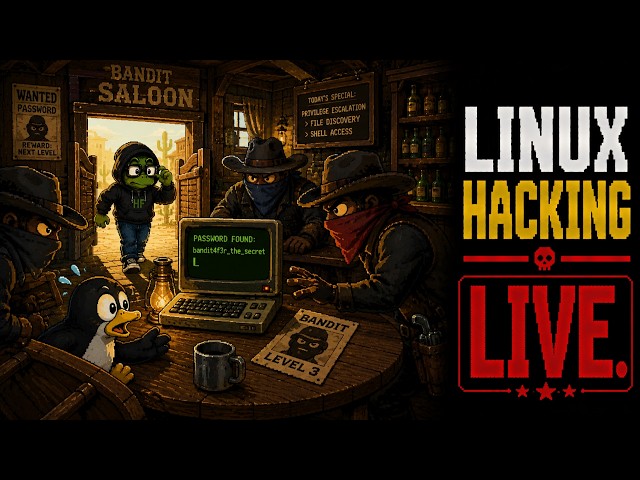 LINUX HACKING LIVE! OverTheWire Bandit & NoSQL Injection