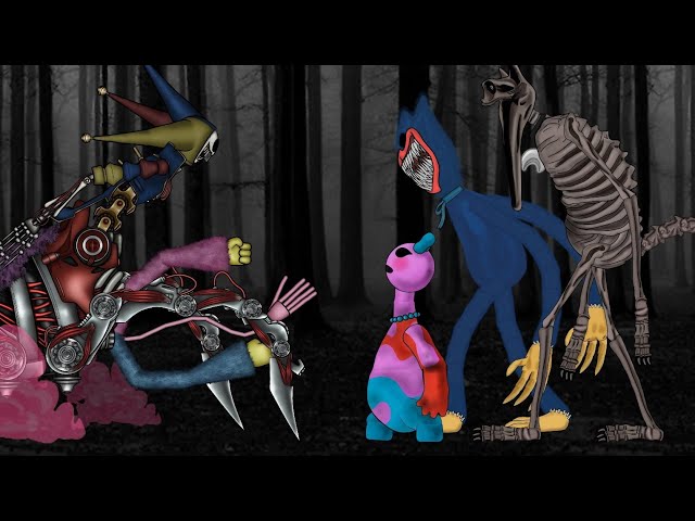 The Prototype vs Catnap, Huggy Wuggy Nightmare, Dolly The Doughgirl. Poppy Playtime Battle Animation