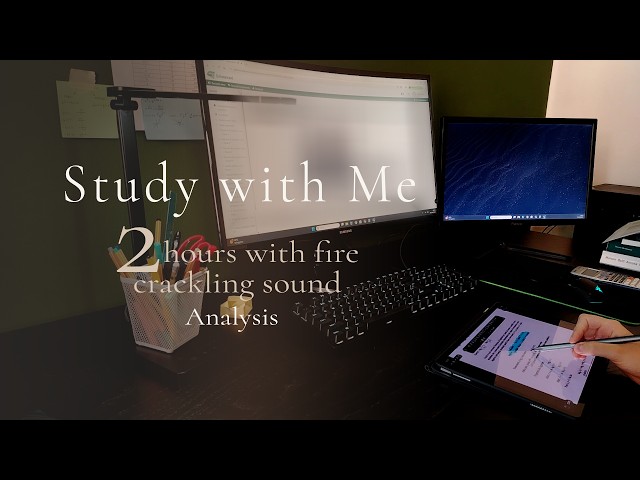 Study with Me for 2 hours | 50/10 pomodoro technique with timer