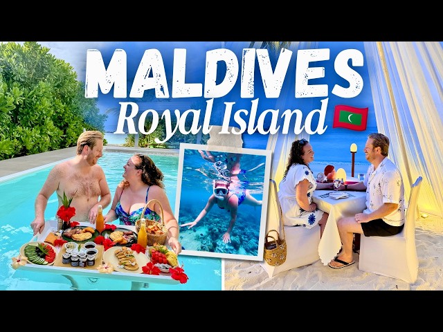 MALDIVES VLOG! 🇲🇻 Royal Island 🏝️ Beach Pool Villa 👙 Snorkelling with Turtles! 🤿 Dolphin Safari 🐬
