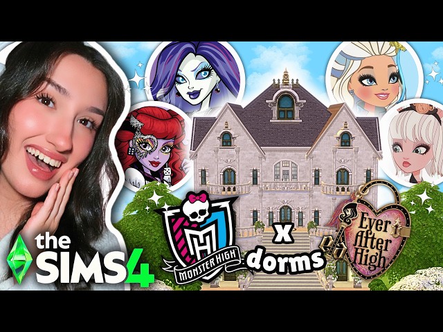 decorating EVEN MORE shared dorms for the Monster High & Ever After High students in The Sims 4
