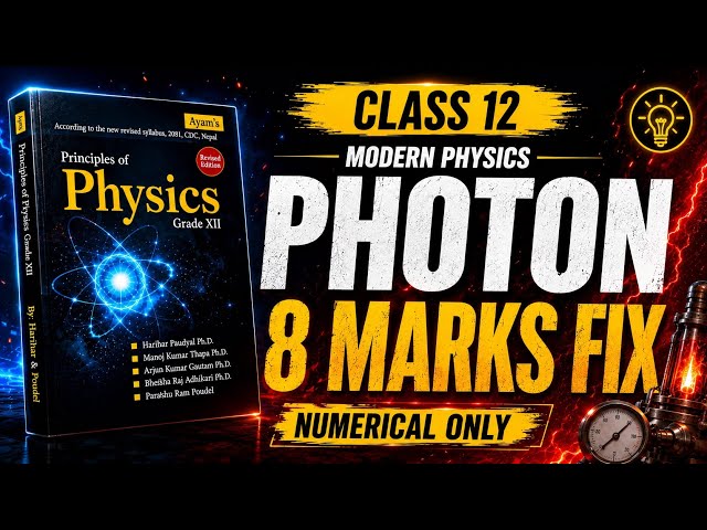 Photon Numerical Class 12 . Modern Physics Numerical Figures Based  Question 
