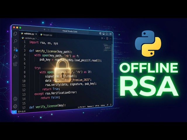 How to Secure Python Desktop Apps: Offline RSA Licenses & PyInstaller