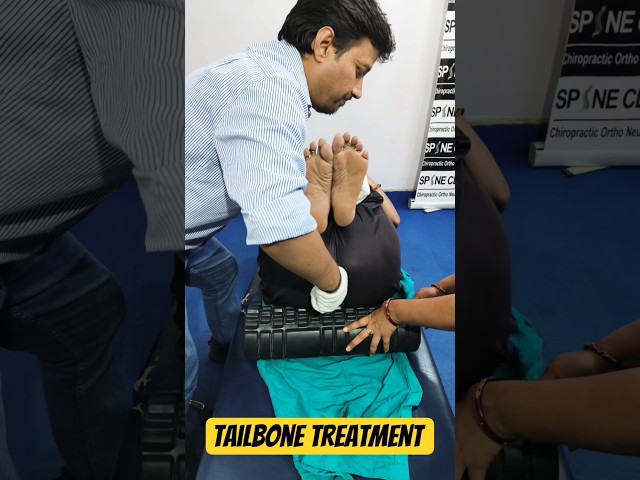 Tailbone Pain Treatment #tailbone #tailbonepain #shorts #chiropractic #asmr