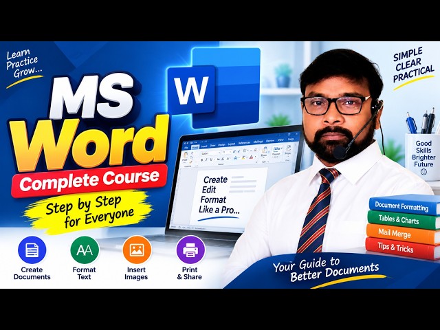 Day-4 | MS Word in Telugu | Header and Footer | Indentation printing | Insert Page Numbers