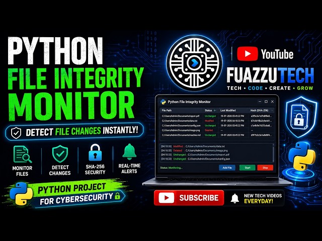 I Built a Real-Time Cyber Security Tool in Python! (FIM Tutorial)