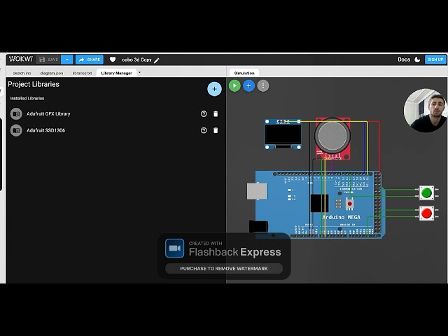 Build a 3D Rotating Cube on Arduino Mega | OLED SSD1306 Tutorial