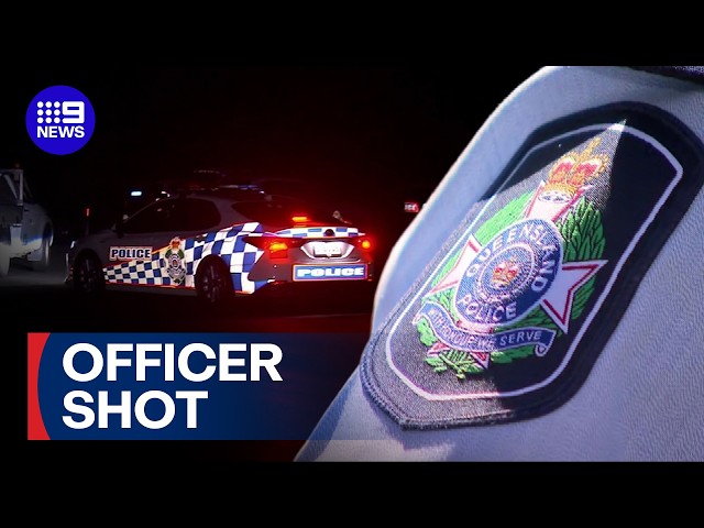 First Year Constable shot during domestic violence call on Fraser Coast | 9 News Australia