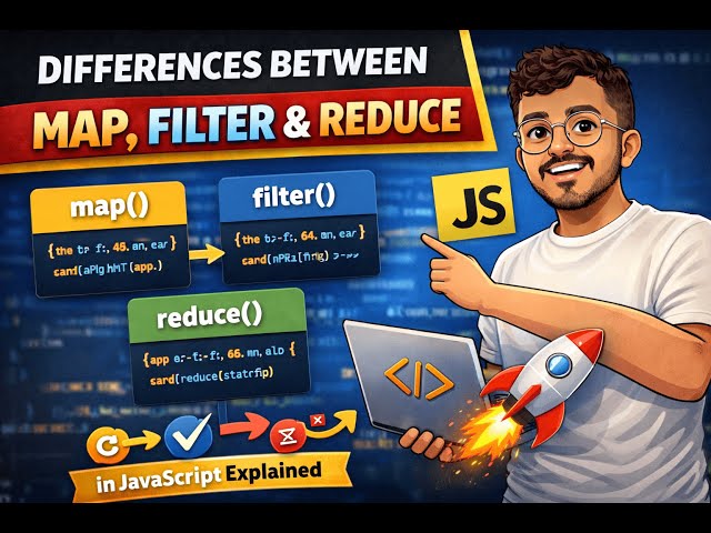 JavaScript Map vs Filter vs Reduce 🔥 Explained with Examples