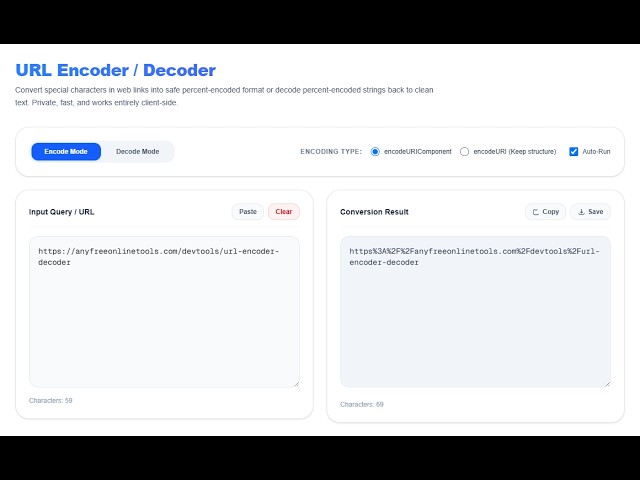 URL Encoder / Decoder – Encode and Decode URLs Online Instantly for Free