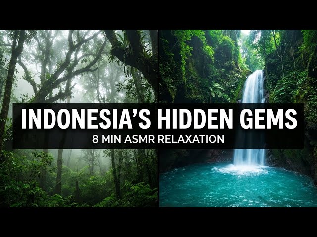 The Most Beautiful Places on Earth? 8 Min Escape to Indonesian Paradise (No Music)